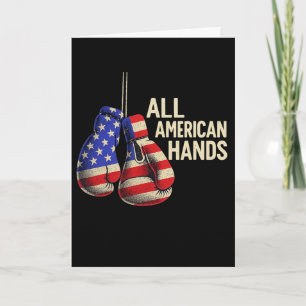 Tarjeta Guantes de Boxeo All American Hands – Patriótico F