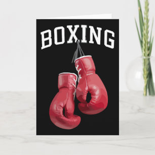 Tarjeta Guantes de boxeo atrevidos amante del boxeo kickbo