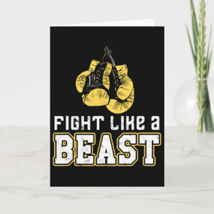 Tarjeta Guantes de boxeo boxeo tailandés Muay Thai kickbox