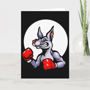 Tarjeta Guantes de Boxeo Canguro Kickboxing Lucha Deporte 