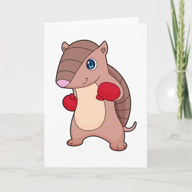 Tarjeta Guantes de boxeo de boxeo de Armadillo (Anverso)