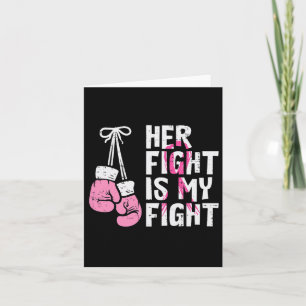 Tarjeta Guantes de boxeo de cáncer en su lucha contra las