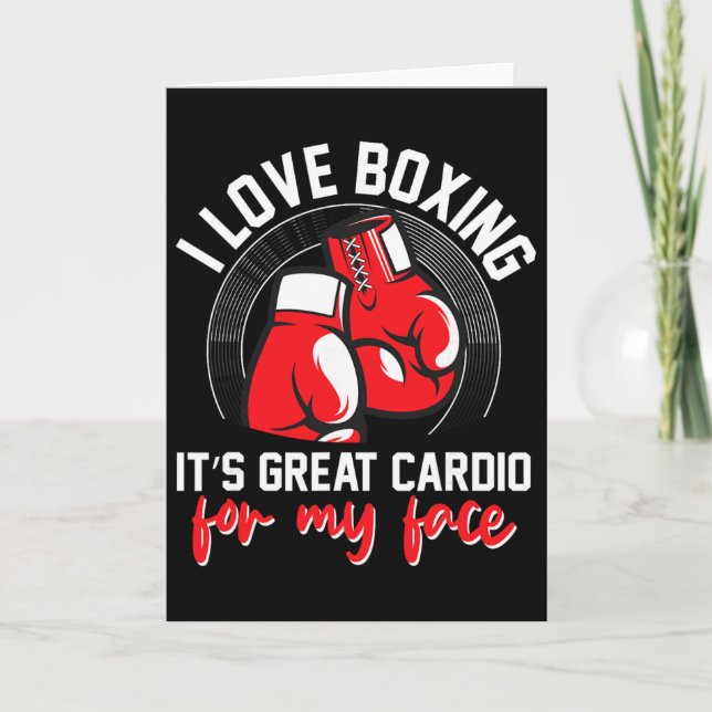 Tarjeta Guantes de boxeo de kickboxing de boxeo de sombra  (Anverso)