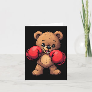 Tarjeta Guantes de boxeo de oso