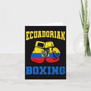 Tarjeta Guantes de boxeo ecuatorianos hombres de boxeo org