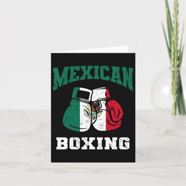 Tarjeta Guantes de boxeo mexicanos: Monas patrióticas del  (Anverso)