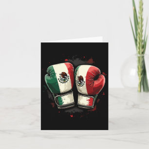 Tarjeta Guantes De Boxeo Mexicanos Orgullo Y Patriotismo