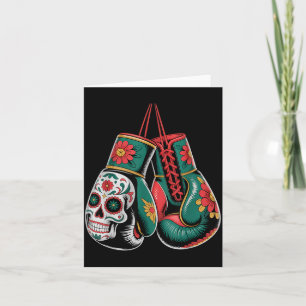 Tarjeta Guantes de Boxeo Muay Thai MMA Estilo Azteca Mexic