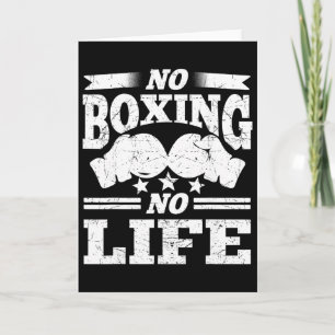 Tarjeta Guantes de Boxeo No Boxing No Life Guantes de Boxe