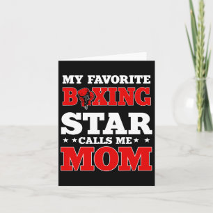 Tarjeta Guantes de Boxeo para Mamá Entrenadora Día de la M