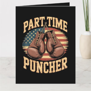 Tarjeta Guantes de boxeo para tiempo parcial