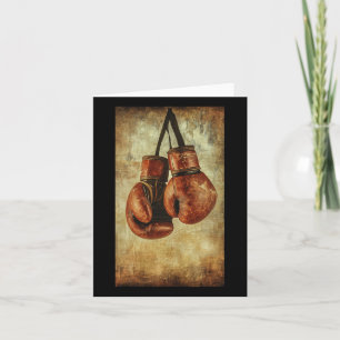 Tarjeta Guantes de boxeo Sport Boxer Prompt Vintage Mma