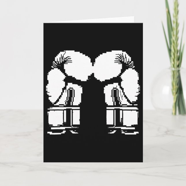 Tarjeta Guantes de Kickboxing Pixel Art Sanda  (Anverso)