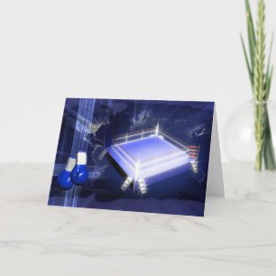 Tarjeta Guantes del ring de boxeo