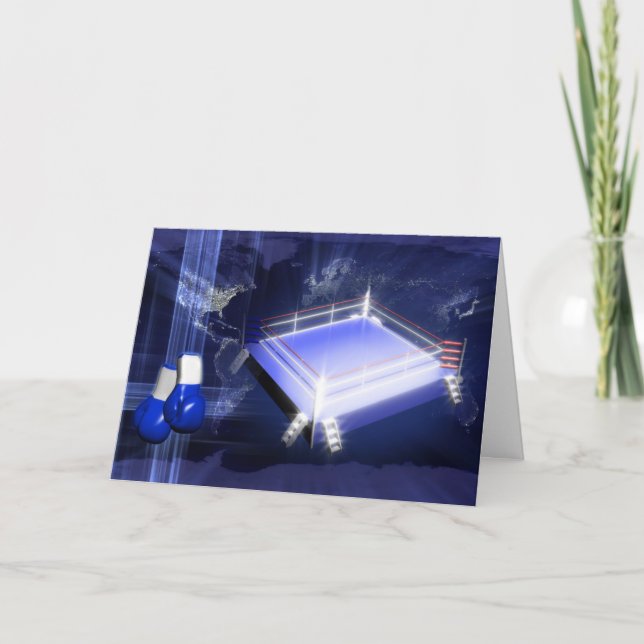 Tarjeta Guantes del ring de boxeo (Anverso)