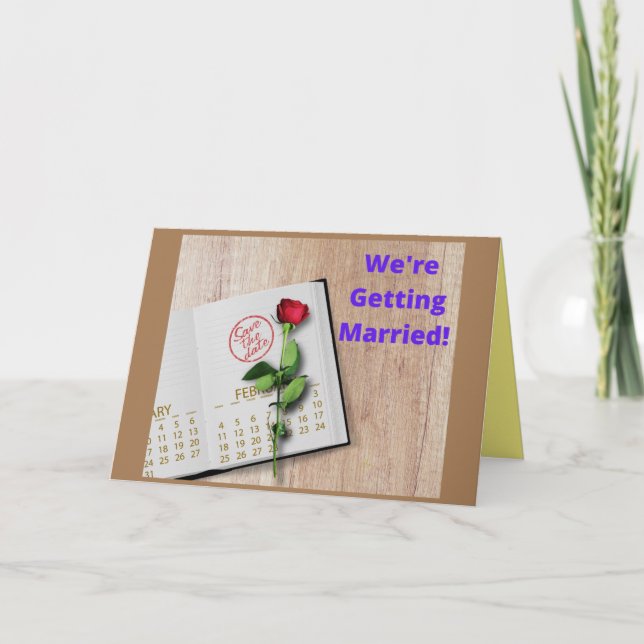 Tarjeta Guardar la fecha (Anverso)