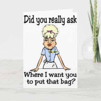 Tarjeta Guarde el bolso