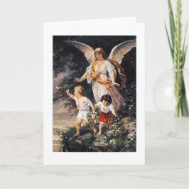 Tarjeta GUARDIAN ANGEL Bernhard Plockhorst 1886