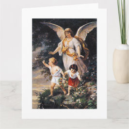 Tarjeta GUARDIAN ANGEL Bernhard Plockhorst 1886
