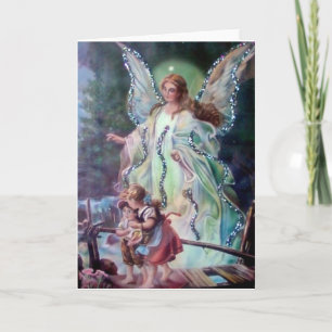 Tarjeta GUARDIAN ANGEL c. 1900