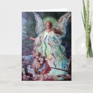 Tarjeta GUARDIAN ANGEL c. 1900