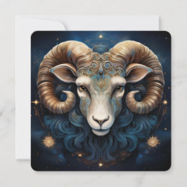 Tarjeta Guardian celta Ram Warrior Spirit Aries Art