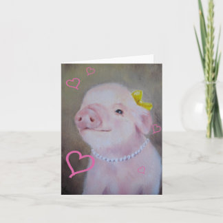 Tarjeta guarra del el día de San Valentín del bebé