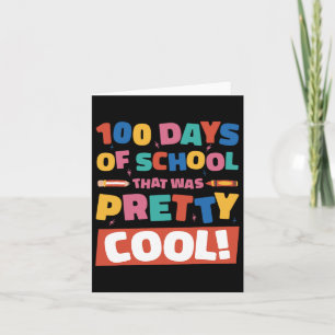 Tarjeta Guay 100 días de clases Estudiantes de 100 días