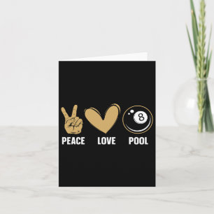 Tarjeta Guay 8 Ball Pool Lover Design para Hombres Mujeres