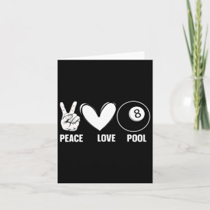 Tarjeta Guay 8 Ball Pool Lover Design para Hombres Mujeres