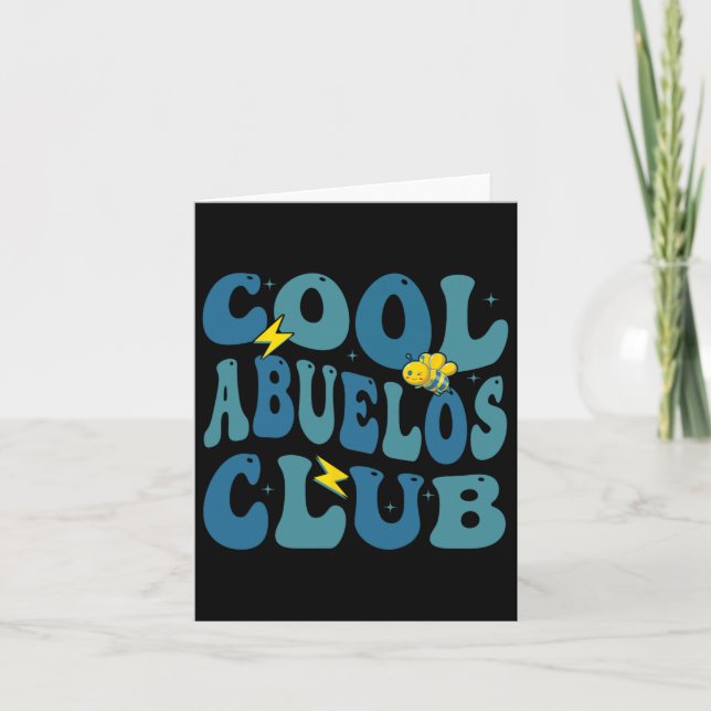 Tarjeta Guay Abuelos Club Retro Padres Día Nuevo Abuelo (Anverso)