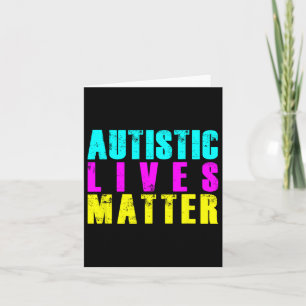 Tarjeta Guay Autistic Vive el Regalo de Concienciación sob