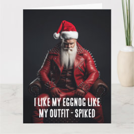 Tarjeta Guay Badass Santa - Spig Eggnog Spike Set