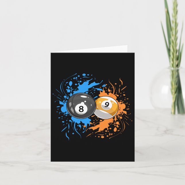 Tarjeta Guay Billiard Para Jugador De 8-Ll Y 9-ll (Anverso)