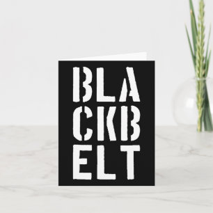 Tarjeta Guay Blackbelt Martial Arts Gift Black Belt audaz