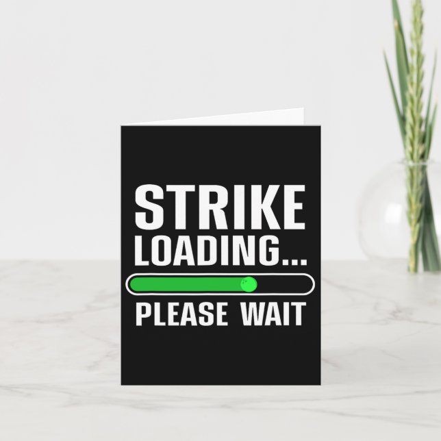 Tarjeta Guay Bowling Art Para Hombres Mujeres Bowler Bowle (Anverso)