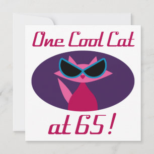 Tarjeta Guay Cat 65th Birthday