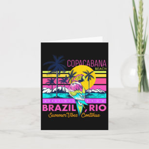 Tarjeta Guay Copacabana Beach Brasil Rio Summer Vibes Grap
