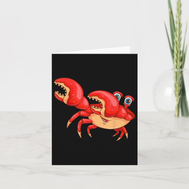 Tarjeta Guay Dabbing Crab Funny Dancer Sea Creover (Anverso)