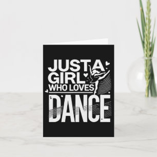 Tarjeta Guay Dance Art Para Mujeres Chica Jazz Dancing Cl
