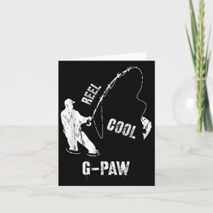 Tarjeta Guay de Reel Vintage G-paw Pescador Abuelo