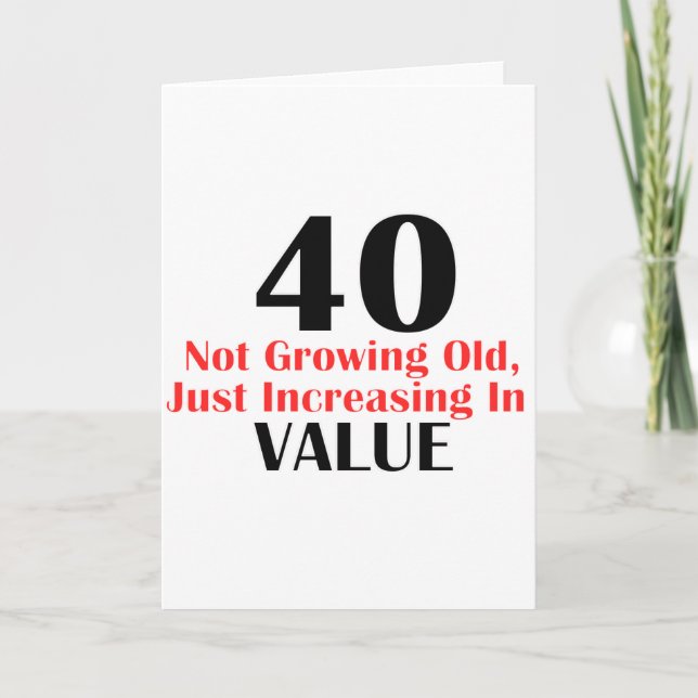 TARJETA GUAY DISEÑOS DEL CUMPLEAÑOS DE 40 AÑOS (Anverso)