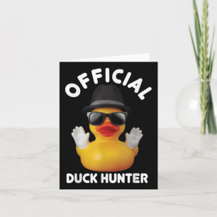Tarjeta Guay Duck Cruise Boat Funny Rubber Duck Hunting Sq