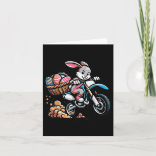 Tarjeta Guay Easter Bunny Motorcycle Happy Easter Day, Di