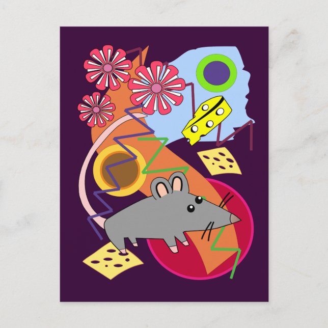 Tarjeta Guay El ratón feliz (Anverso)