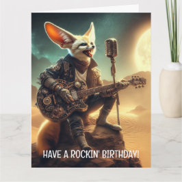 Tarjeta Guay Fennec Fox Rocea guitarra acústica en el desi