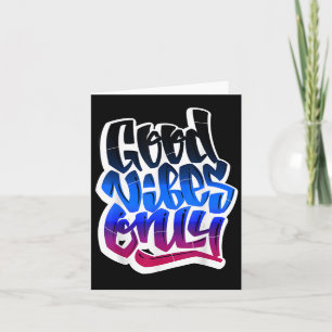 Tarjeta Guay Good Vibes Sólo Cita Inspiración De Camisas T