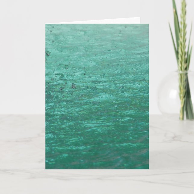 Tarjeta Guay Green Abstract Water (Anverso)