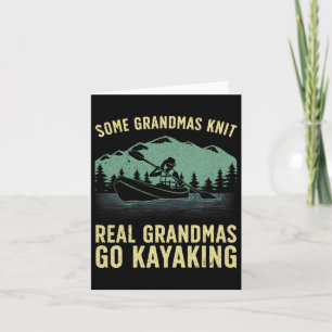 Tarjeta Guay Kayak Para La Abuela Mom Kayaker Boating Kaya