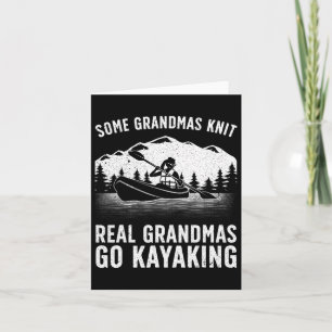 Tarjeta Guay Kayak Para La Abuela Mom Kayaker Boating Kaya